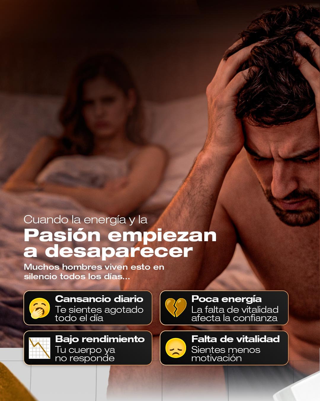 Persona con cansancio y baja energía durante el día